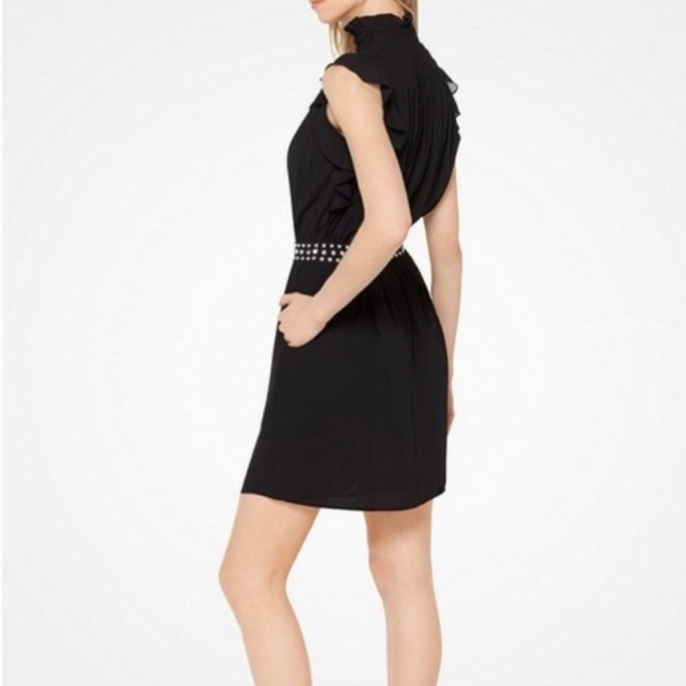 Michael Kors Studded Waist Ruffled Dress - Picture 4 of 11